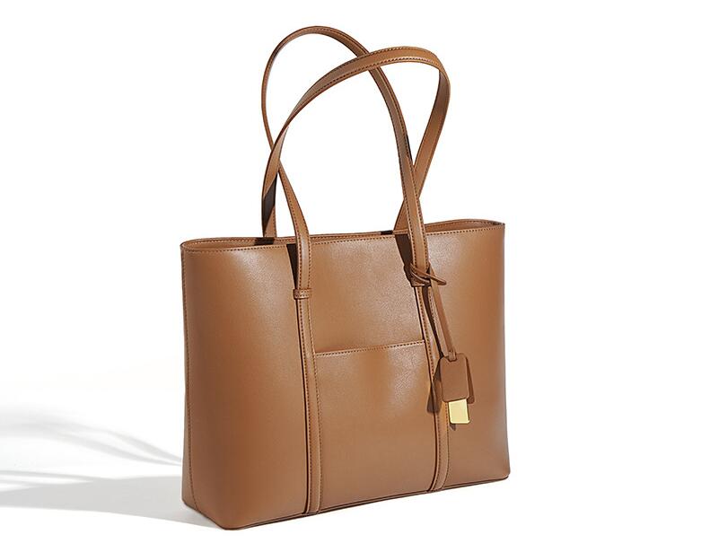 Stylish Women's Genuine Leather Shoulder Tote Handbag - Perfect for Work, Travel & Everyday Use