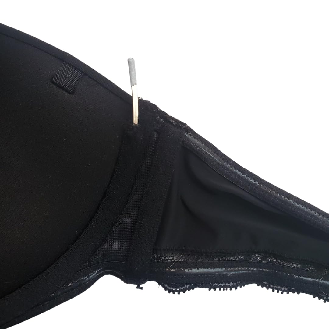 Premium Iron-on Bra Underwire Repair Patches (Black) - Fix Broken Bras & Extend Lingerie Life - Perfect for Everyday Wear & Comfort