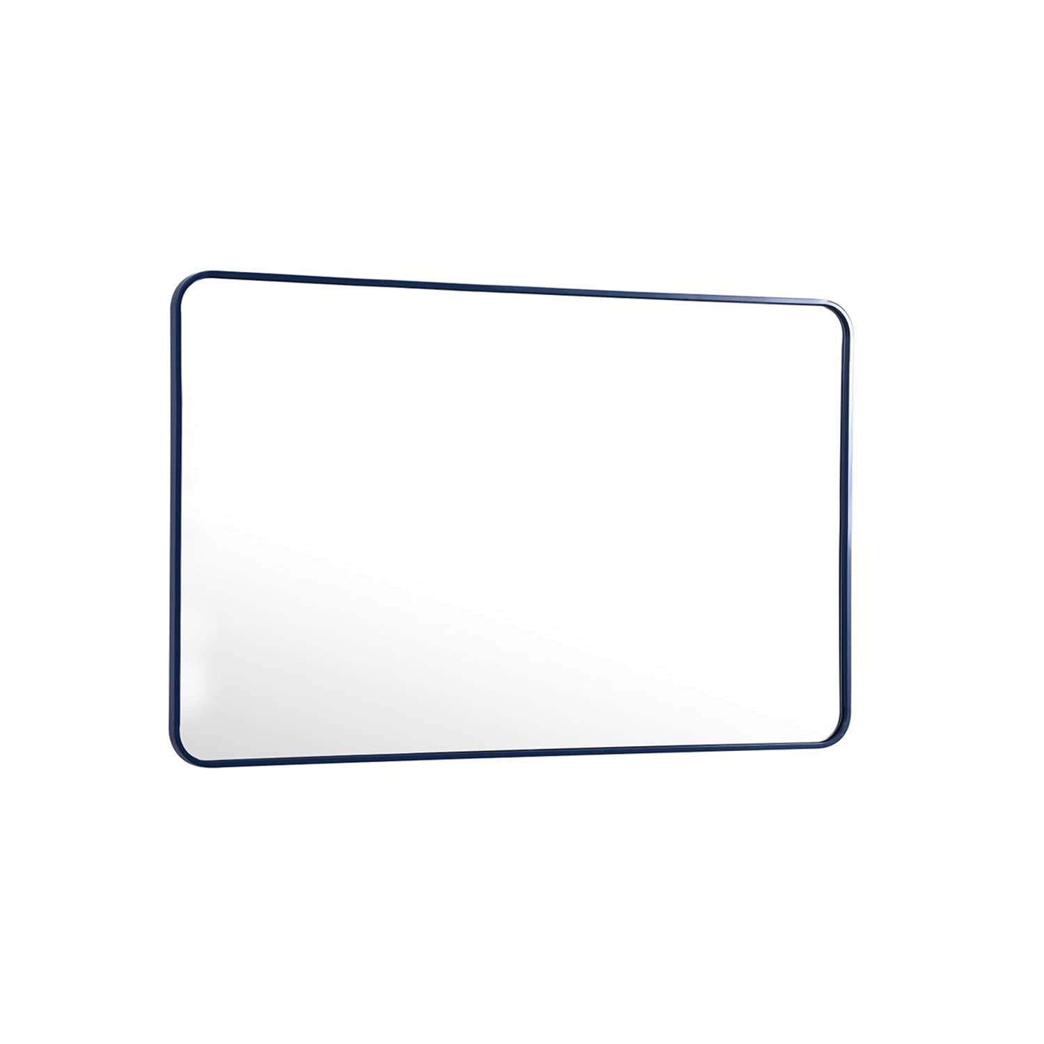 Blue Metal Rectangular Mirror 30x48