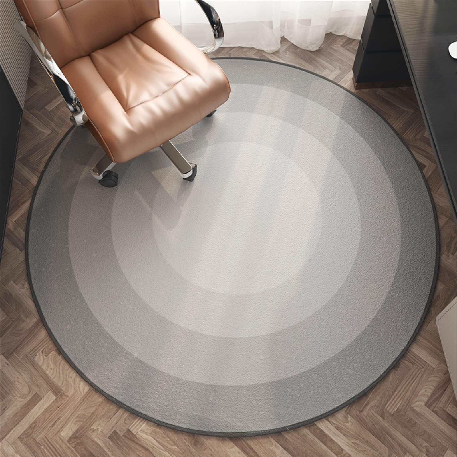 Round Office Chair Mat for Hardwood Floors - 24