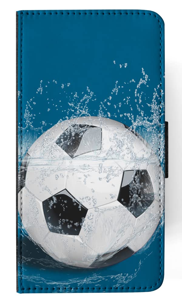 Premium Football Soccer Ball Design Flip Wallet Phone Case for Apple iPhone X & Xs - Stylish Protection for Sports Enthusiasts & Everyday Use