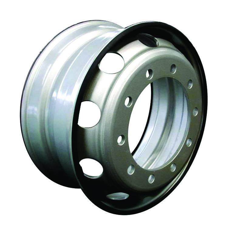 22.5x8.25 Tubeless Steel Wheel for Semi Trucks & Trailers - Heavy Duty American Made Alloy Wheels - Perfect for Long Haul Trucking & Commercial Vehicle Applications