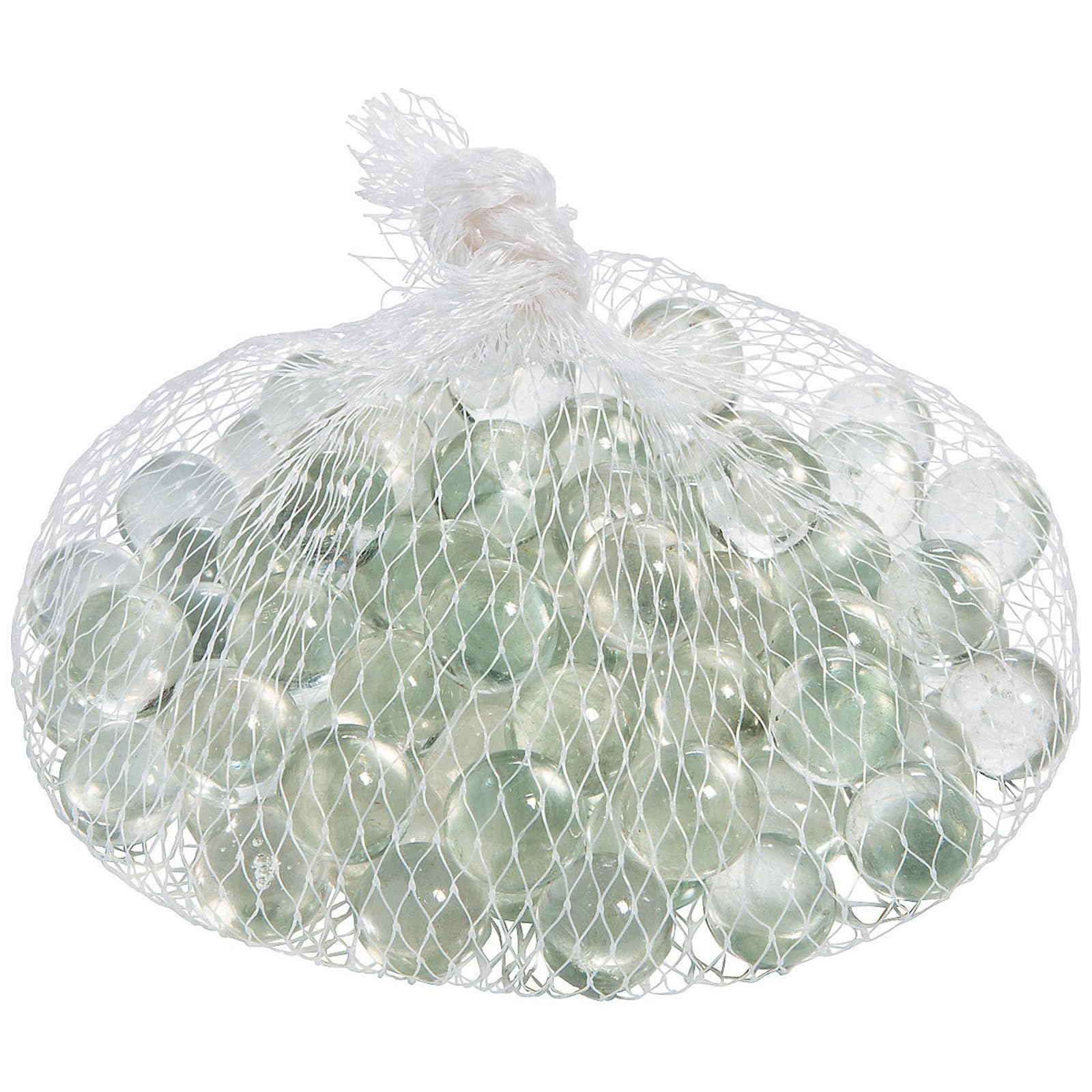 Fun Express Clear Glass Marbles - Bulk 1lb (87 Count) for Wedding Centerpieces, Home Decor, Vase Fillers & DIY Craft Projects