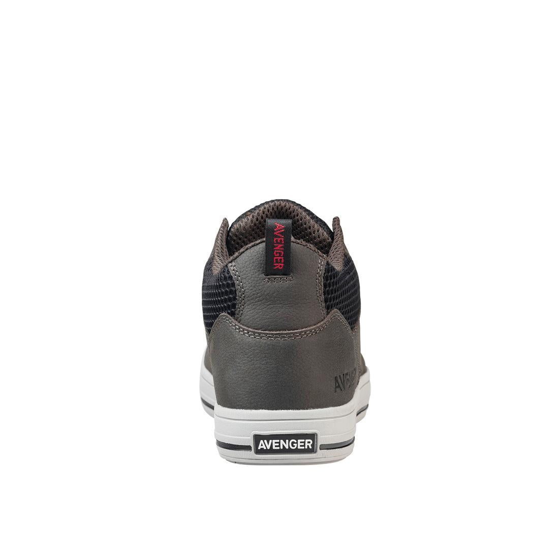 Swarm Aluminum Toe SD10 Safety Work Shoes for Men - Grey Slip Resistant Industrial Boots for Construction, Warehouse & Outdoor Work