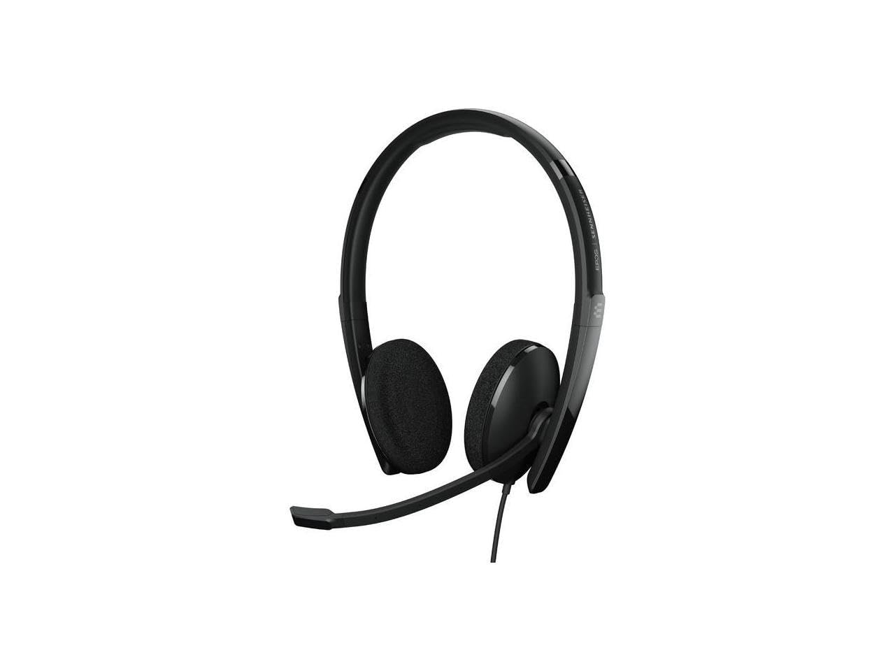 EPOS | Sennheiser Adapt 160 USB-C II Wired Headset (Model 1000919) - UC Optimized Stereo Headphones with USB-C Connectivity for Crystal Clear Calls - Noise Cancelling Microphone & Comfortable Ear Cushions - Perfect for Remote Work, Video Conferencing & Call Centers (Black)