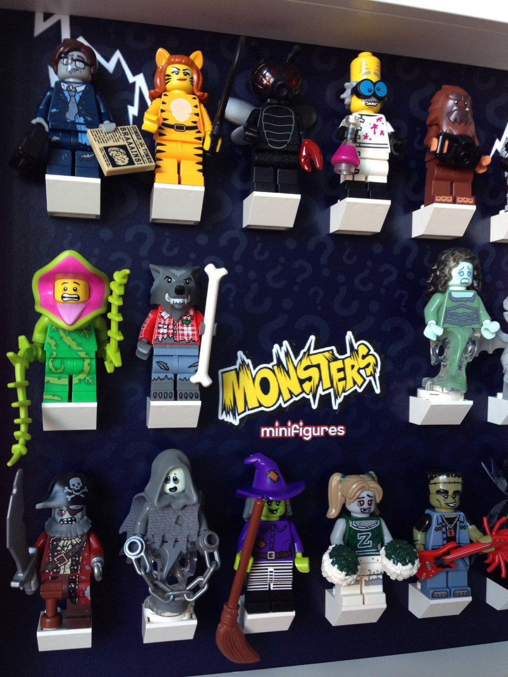 Lego® Monsters Series 14 Minifigures Display Frame - Perfect for Collectors & Home Decor | Showcase Your Mini Figures Collection