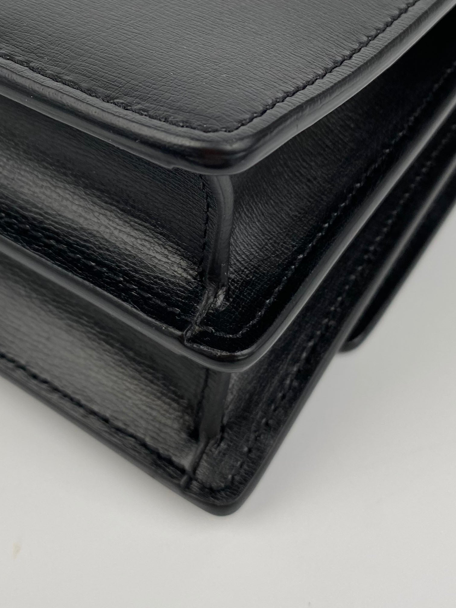 Saint Laurent Black Medium Sunset Bag - Luxury Leather Shoulder Bag for Women | Perfect for Evening Events, Parties & Daily Use
