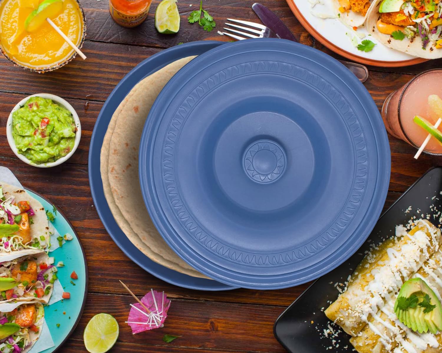 BPA-Free Insulated Tortilla Warmer with Lid (8.5