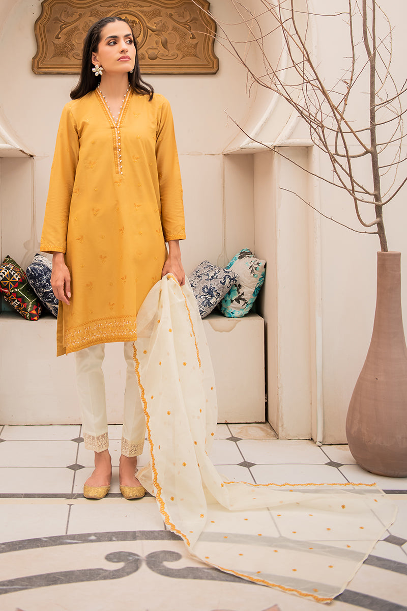 MAHRUKH 2PC Women's Ethnic Outfit Set (Shirt & Dupatta) - Traditional Pakistani Indian Clothing for Weddings, Parties & Festivals