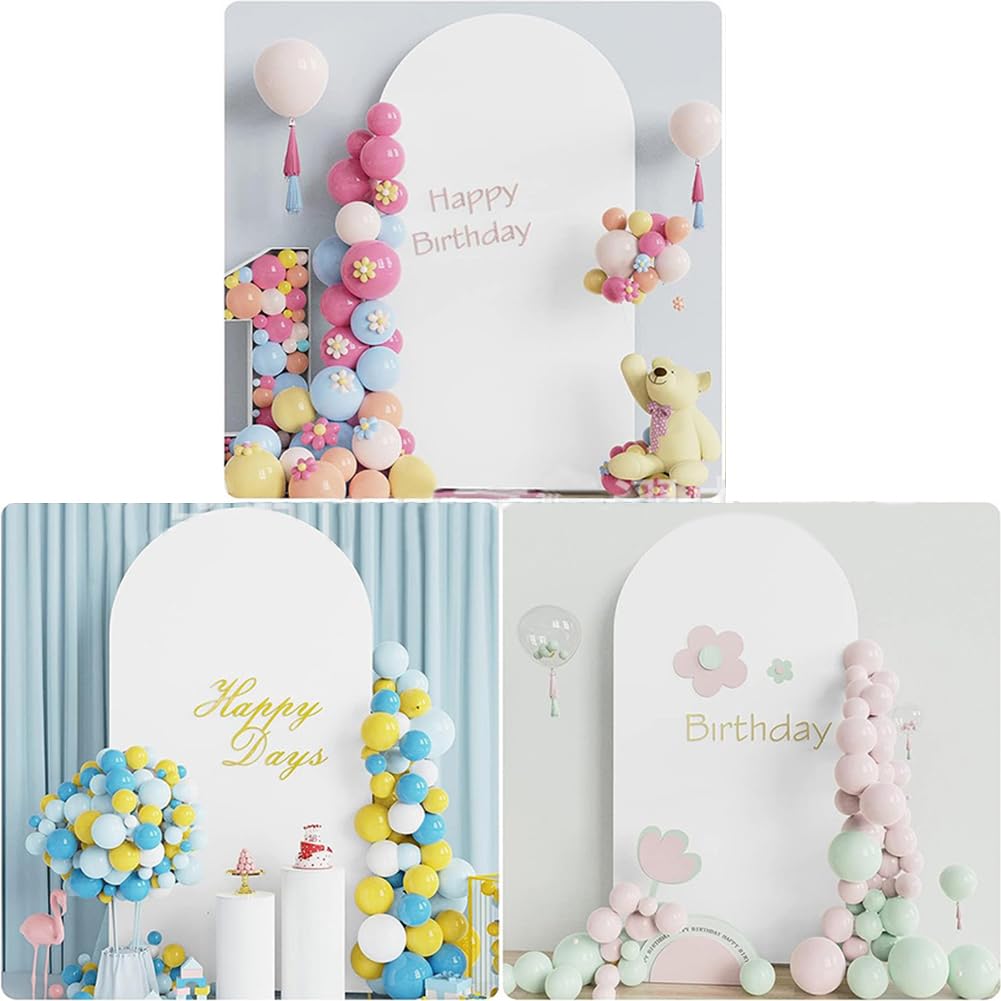 180x80cm Double Sided Round Arch Backdrop - Wedding & Party Decor
