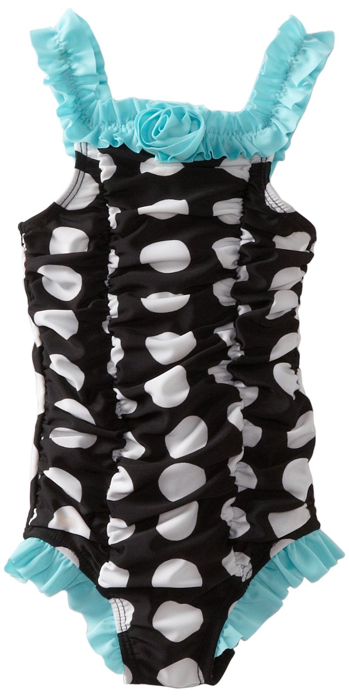 ABSORBA Baby Girls' Polka Dot One-Piece Swimsuit - Soft & Comfortable Bathing Suit for Toddlers & Infants | Perfect for Beach, Pool & Summer Water Play