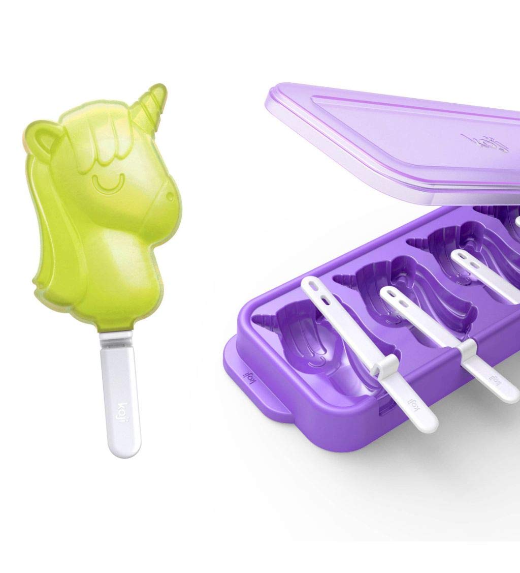 Koji Unicorn Pop Molds - Set of 4 Silicone Ice Pop Makers for Kids | DIY Frozen Treats, Popsicles & Candy Molds | Perfect for Birthday Parties, Summer Snacks & Family Fun