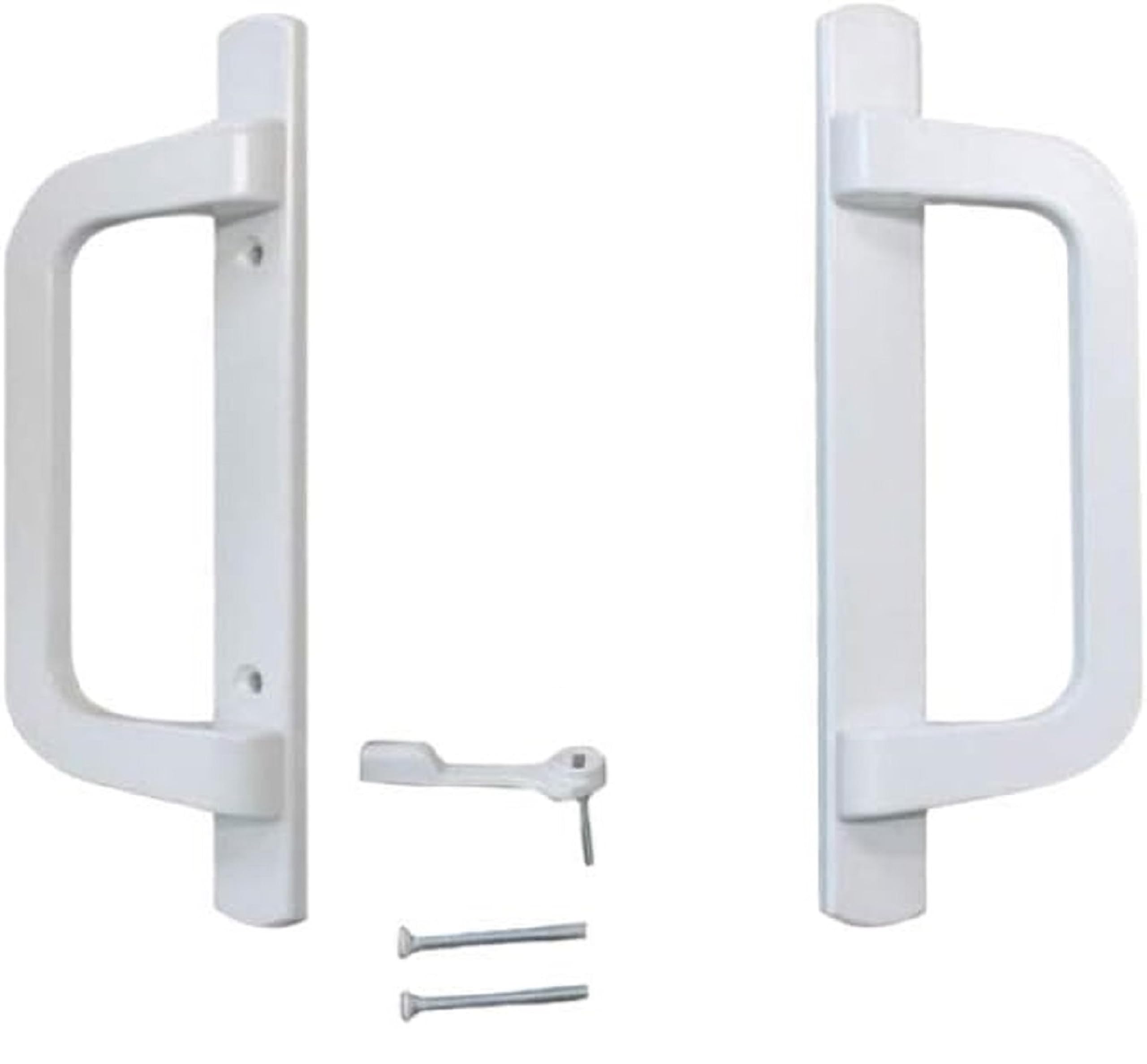Premium PGT Sliding Glass Door Handle Kit - White, 8-12 Inch Adjustable | Durable Replacement for Patio, Balcony & Shower Enclosures