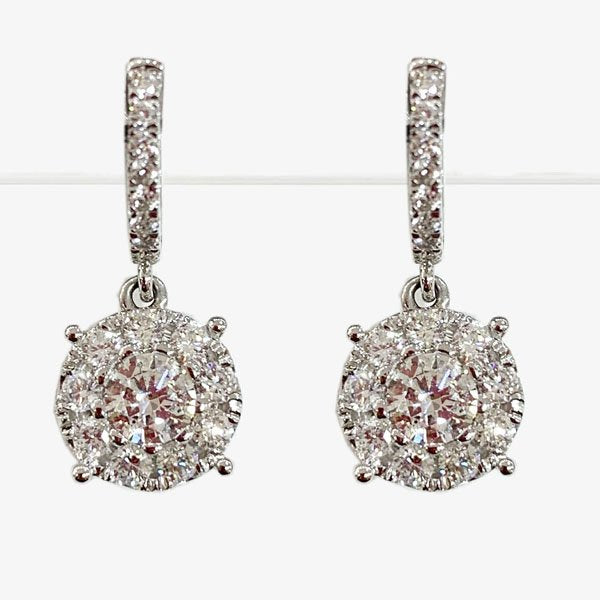 14K White Gold Diamond Stud Earrings for Women - Elegant & Timeless Jewelry Gift for Wedding, Anniversary & Special Occasions