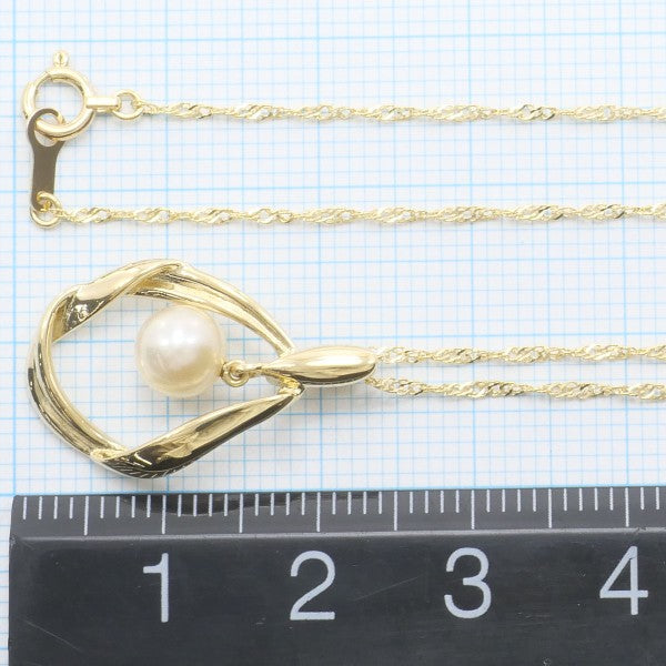 18K Yellow Gold Pearl Necklace for Women - Elegant Bridal Jewelry, Wedding Gift & Anniversary Present - Perfect for Formal Events, Date Nights & Special Occasions