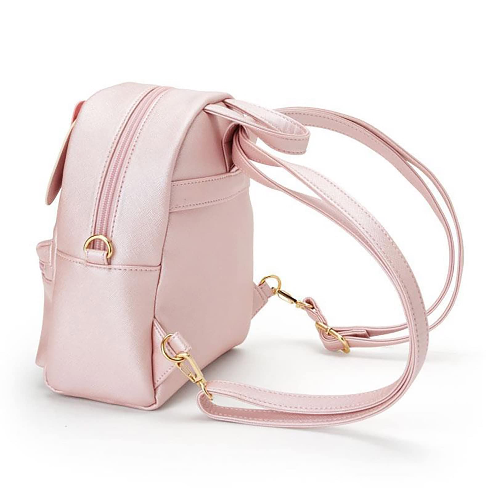 Cute Anime Mini PU Backpack for Kids Girls - Pink Cosplay Bag for School & Travel