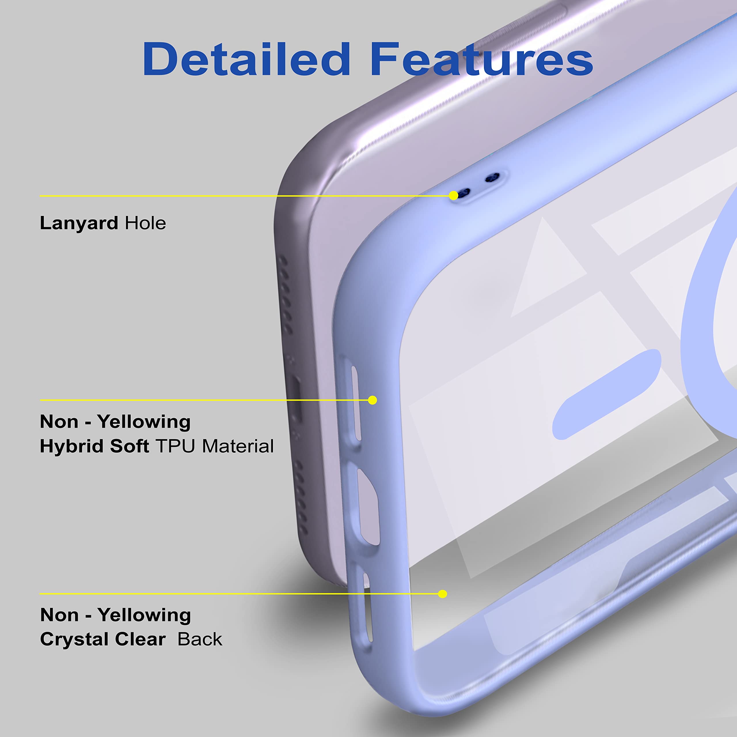 Amazon Basics iPhone 11 Pro Case - Shockproof TPU Cover, Slim Fit Protective Phone Case for iPhone 11 Pro (Sierra Blue) | Perfect for Everyday Use, Work & Outdoor Activities