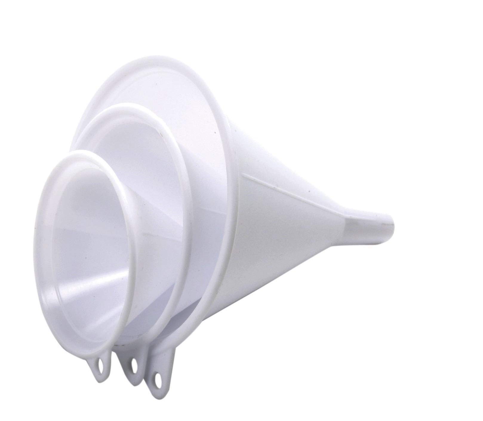 Norpro 3-Piece Funnel Set (Pack of 2) - Premium Kitchen Funnels for Cooking, Baking, Canning & Liquid Transfer - Ideal for Home Chefs, Bakers & DIY Enthusiasts