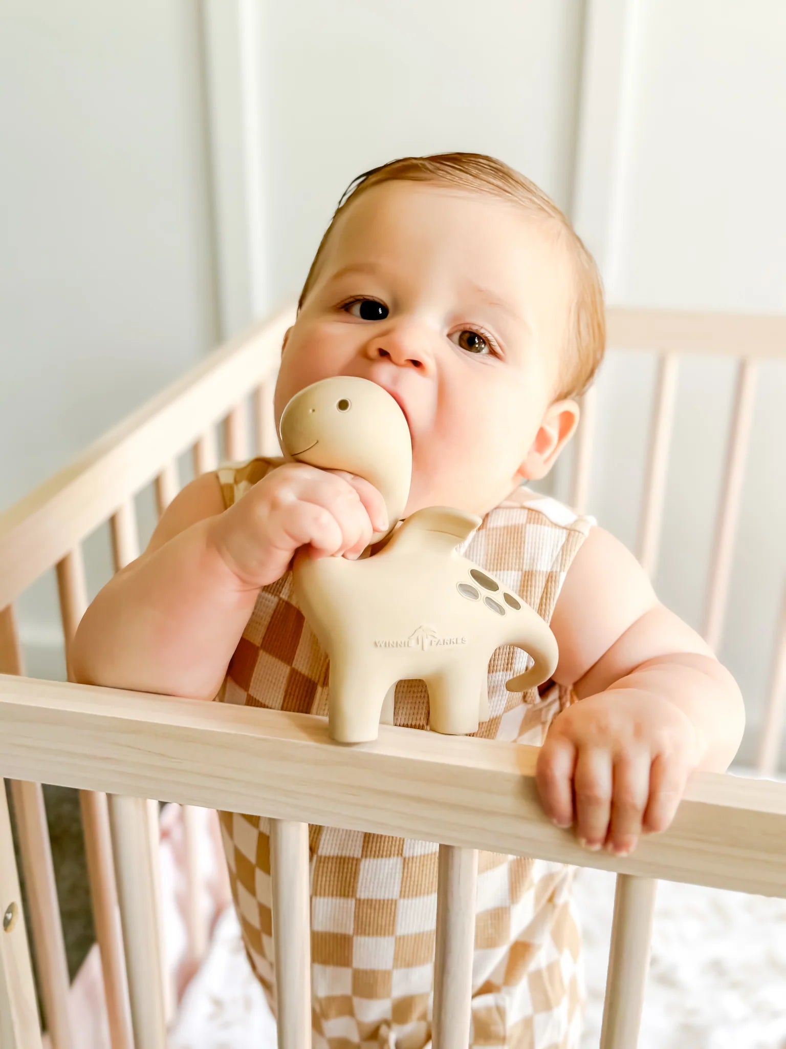 Diplo the Dino Dragon Natural Rubber Teether - BPA-Free Baby Teething Toy for Soothing Sore Gums | Perfect for Infants 3+ Months | Cute Dinosaur Design for Playtime & Teething Relief