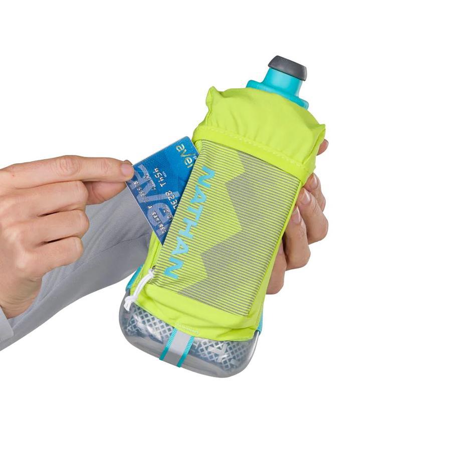 QuickSqueeze Plus 18oz Insulated Handheld Water Bottle - Leakproof & Durable for Gym, Hiking & Outdoor Activities