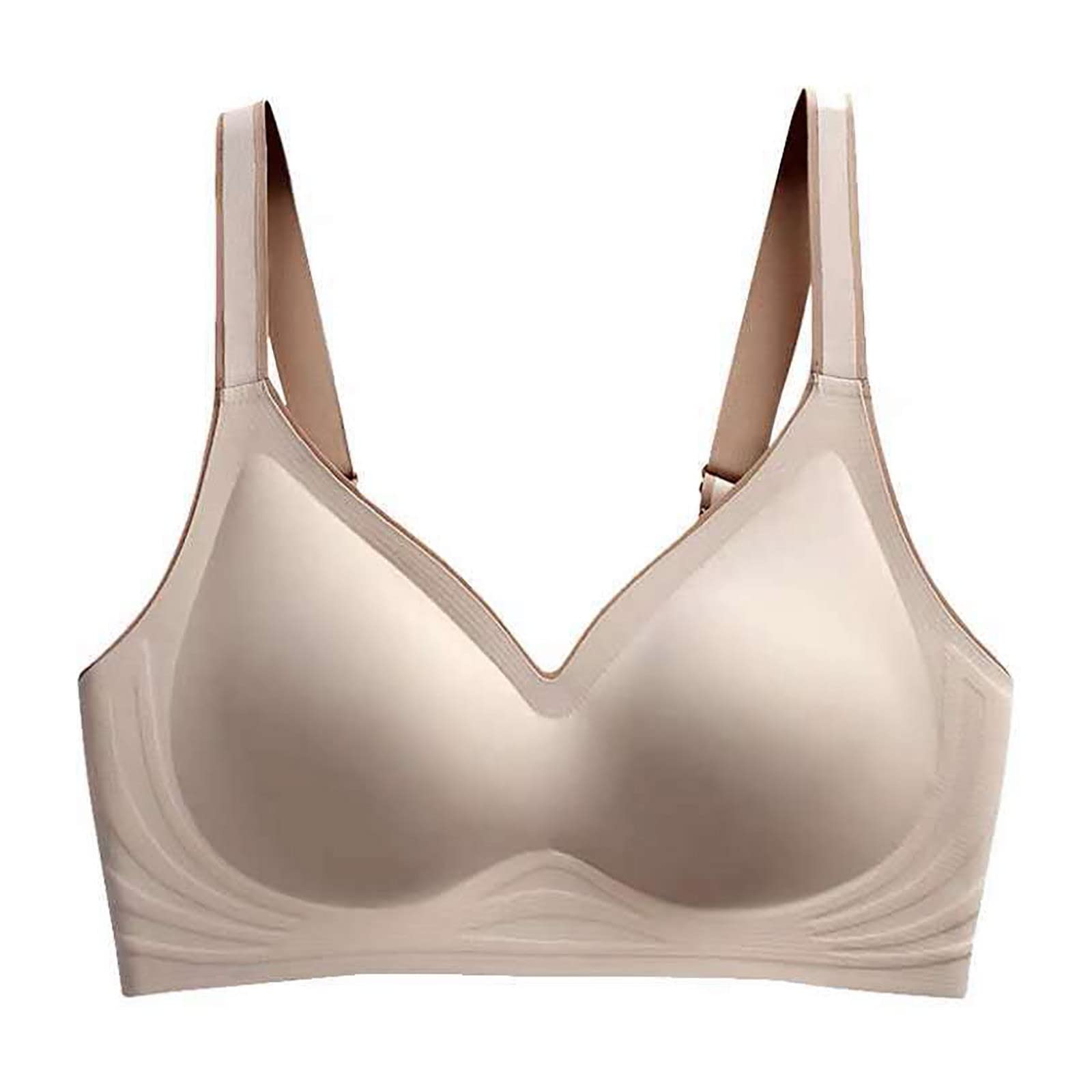 Best Push Up Bras for Women - Full Coverage Seamless Wireless T-Shirt Bra with Light Lining - Comfortable No Underwire Bra (US1572) - Perfect for Everyday Wear, Workout & Leisure Activities