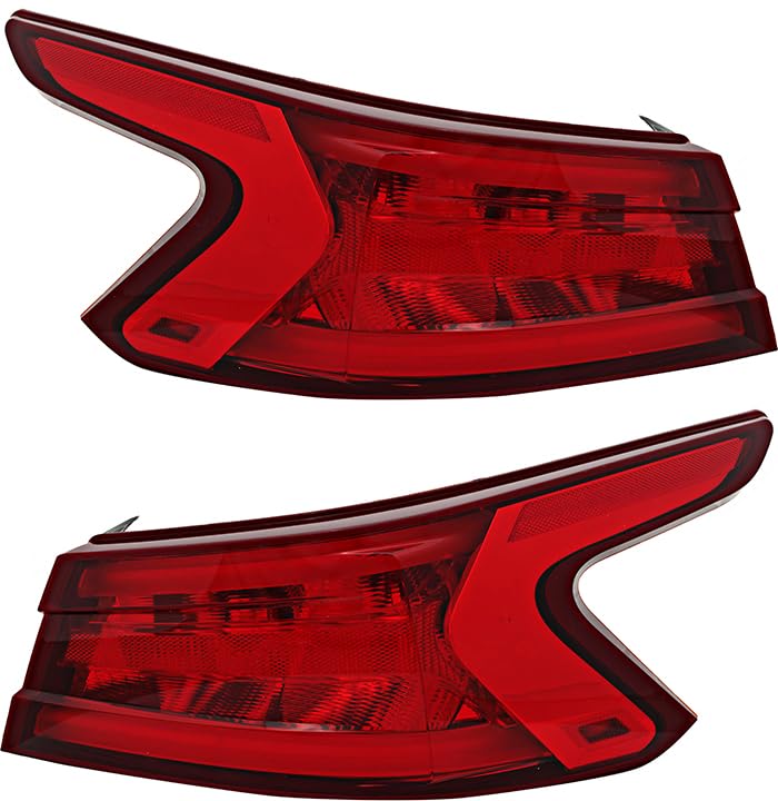 Nissan Maxima Tail Lights Lamps Set - Compatible with 2016 2017 2018 Models - Driver & Passenger Side Replacement - Enhance Visibility & Style for Night Driving