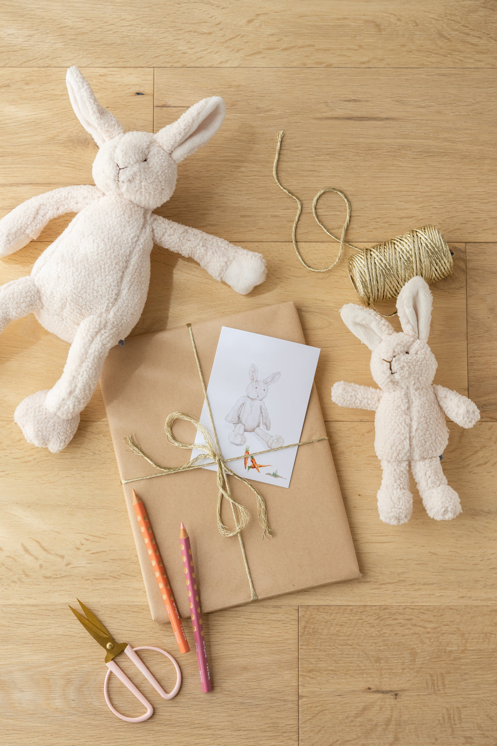 Forever Friend Bonnie Bunny Plush Toy Set - Soft Stuffed Animal Gift for Kids, Girls & Boys - Perfect for Easter, Birthdays & Nursery Decor