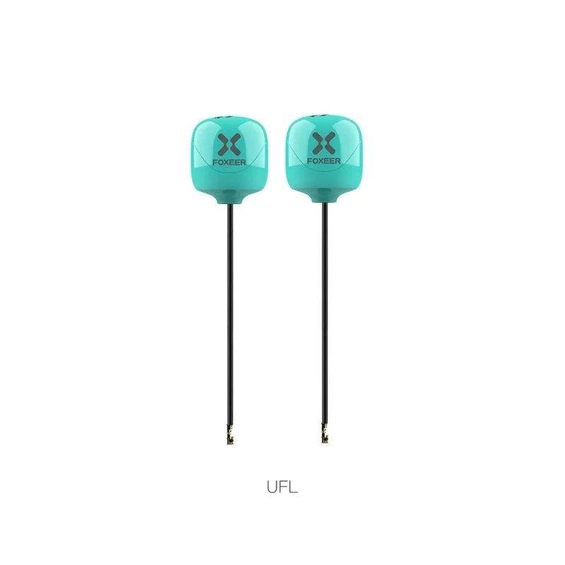 Foxeer Lollipop V4 Plus 5.8GHz U.FL Antenna 2 Pack RHCP - High Gain FPV Drone Racing Antennas for Long Range & Clear Signal