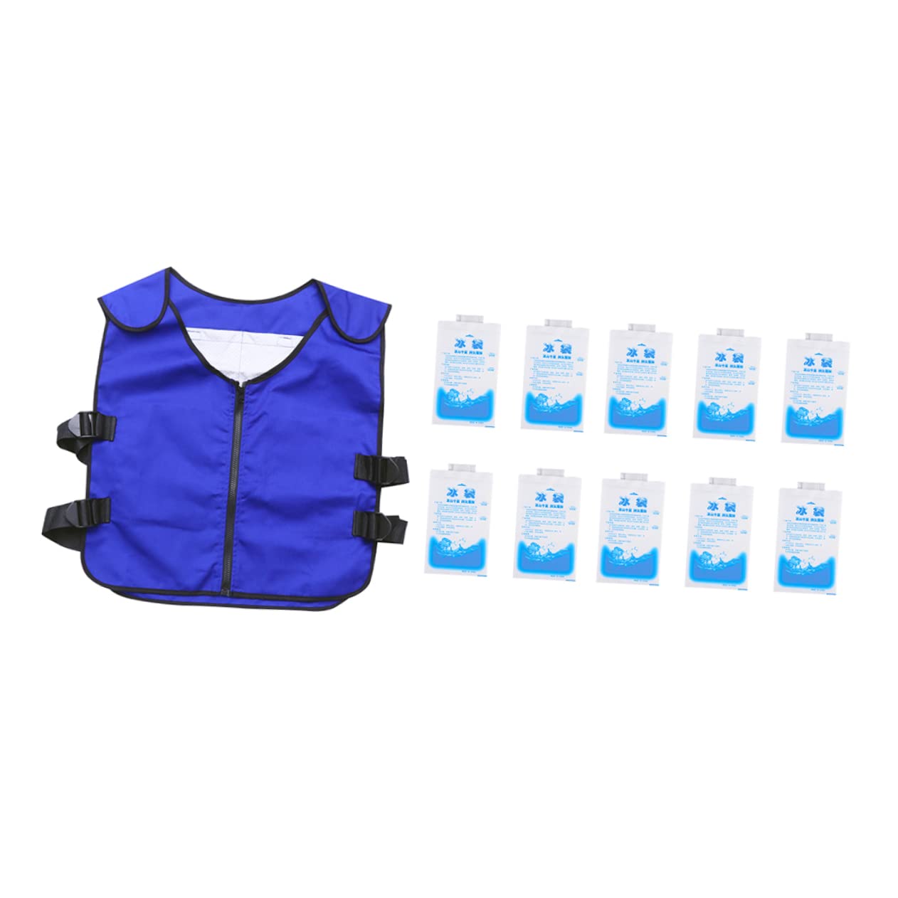 INOOMP Men's Cooling Vest - Reversible Reflective Running Jacket for Cycling & Hot Weather - Breathable Ice Waistcoat for Outdoor Sports & Summer Activities
