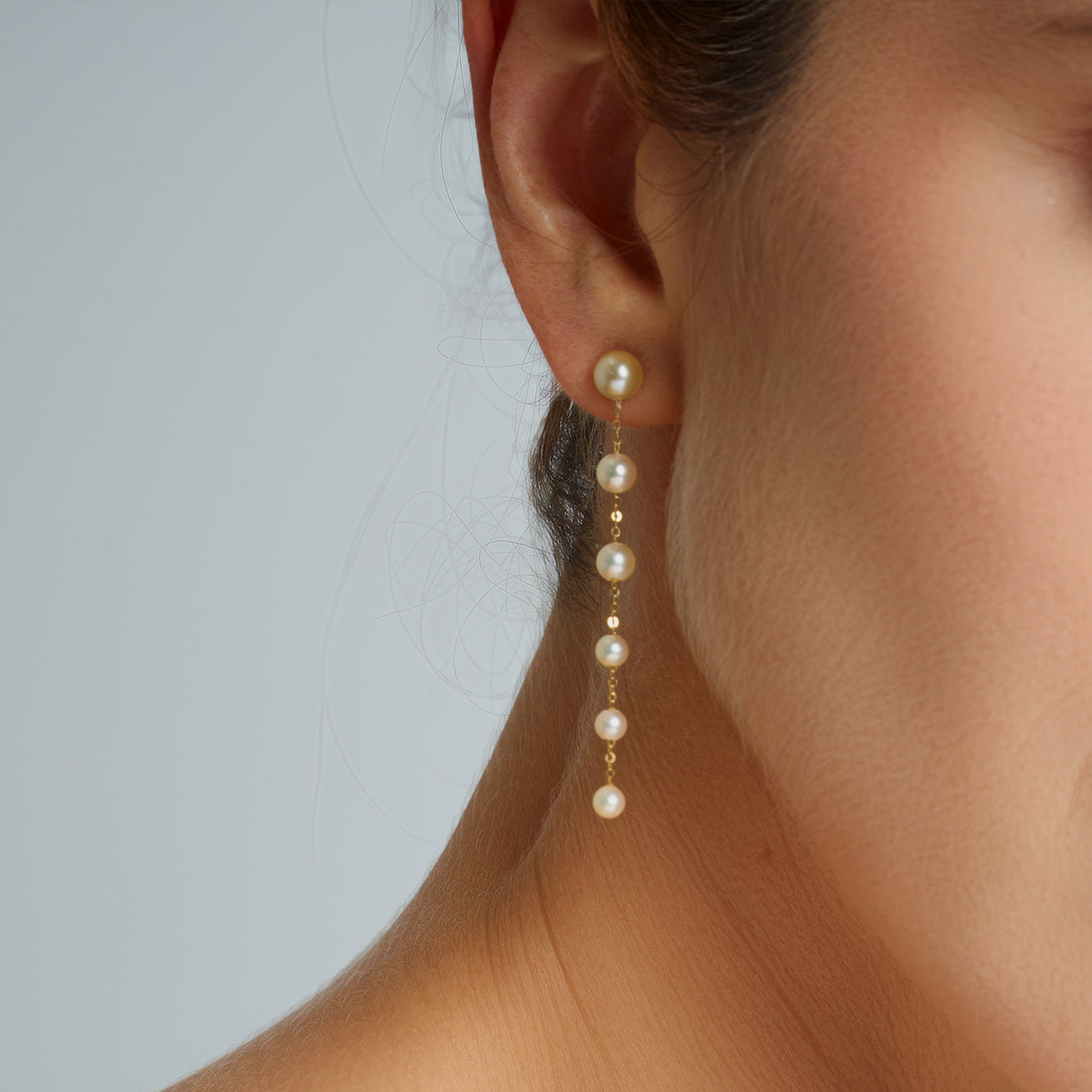 18K Gold Akoya Pearl Earrings for Women - Luxury Pearl Jewelry Gift for Wedding, Anniversary & Special Occasions