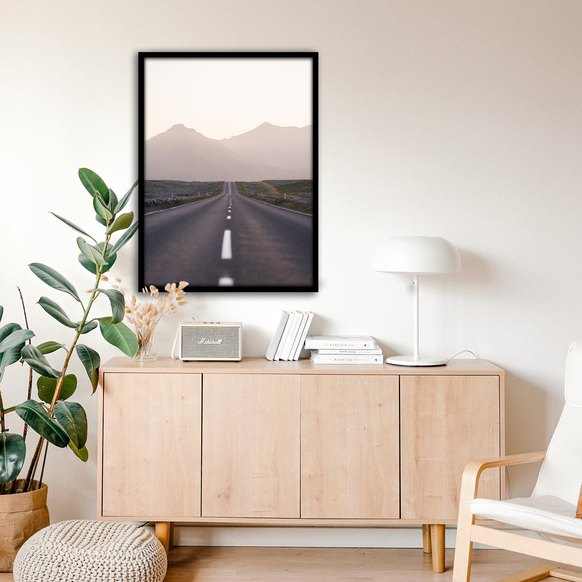 5 Pack 24x36 Poster Frames Black - 24 x 36 Inch Picture Frames with HD Plexiglass, Durable & Scratch-Resistant for Wall Mounting (Horizontal/Vertical) - Perfect for Home Decor, Office Art Display & Photo Gallery