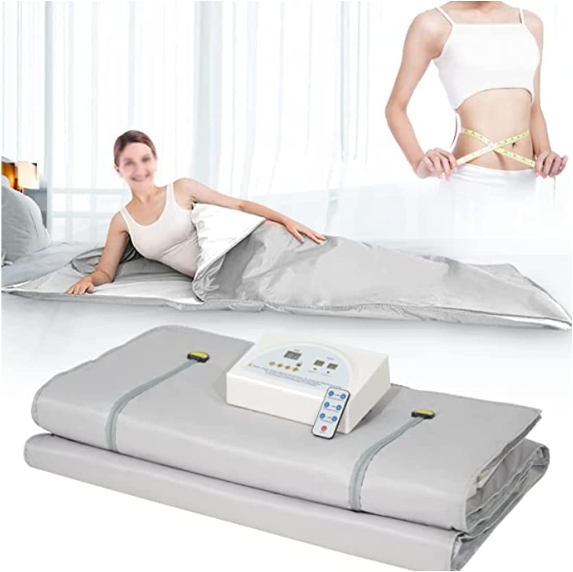 LMEIL Far Infrared Sauna Blanket - Portable Electric Sauna for Detox, Weight Loss & Relaxation - Home Spa Therapy for Body Shaping, Pain Relief & Stress Reduction - Perfect for Post-Workout Recovery & Home Wellness