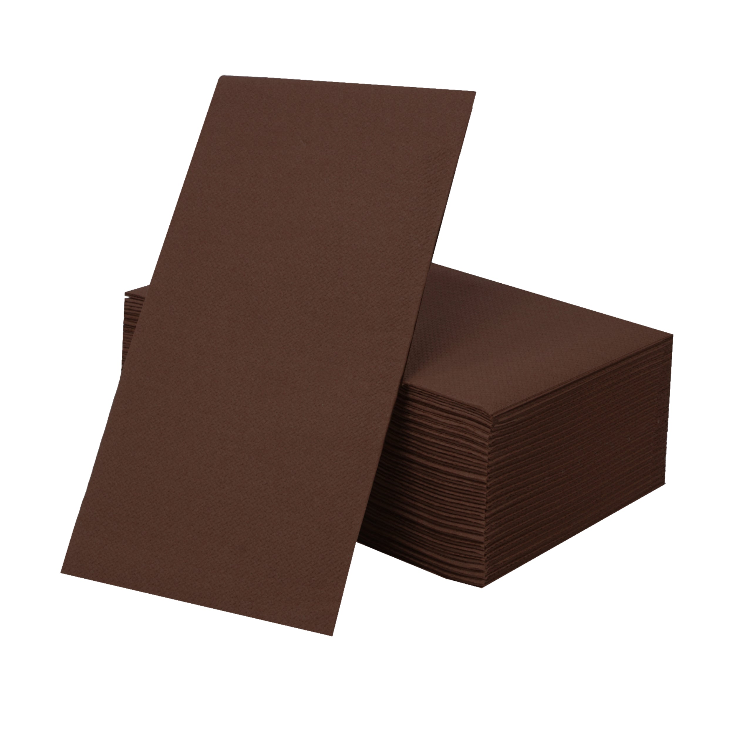 Eco-Friendly Disposable Paper Buffet Napkins - 50 Pack Brown (Linen-Like Texture) | Perfect for Parties, Weddings, Picnics & Restaurant Use