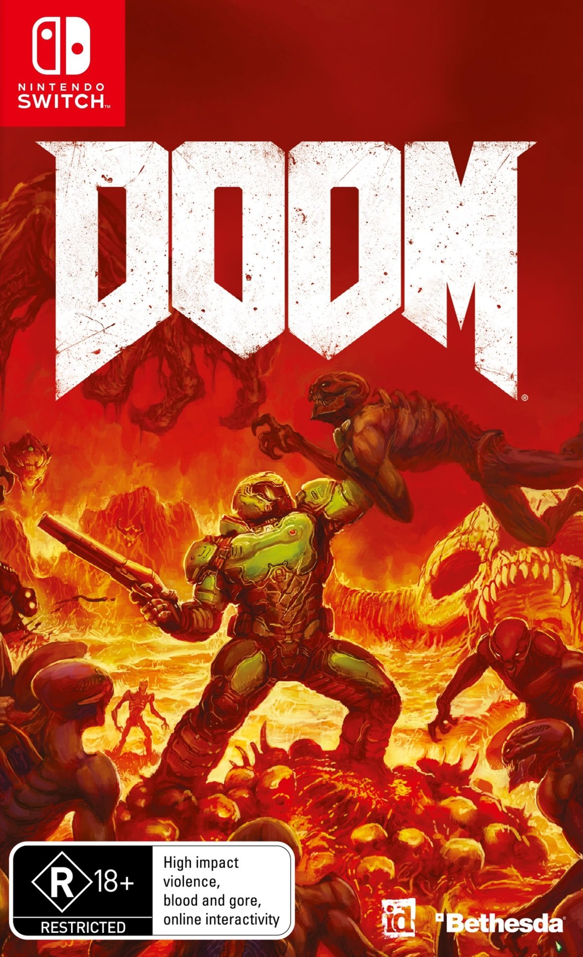 Doom - Nintendo Switch Game (Non-US Version) - Action-Packed First-Person Shooter for Home Entertainment & Gaming Parties