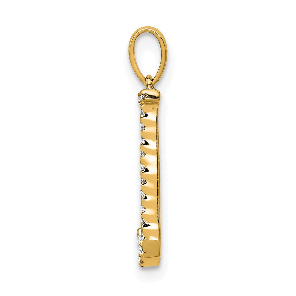 Gold Diamond Letter J Initial Pendant Necklace - Model PM5222J 010 YA - Elegant Personalized Jewelry Gift for Women, Perfect for Birthdays, Anniversaries & Special Occasions