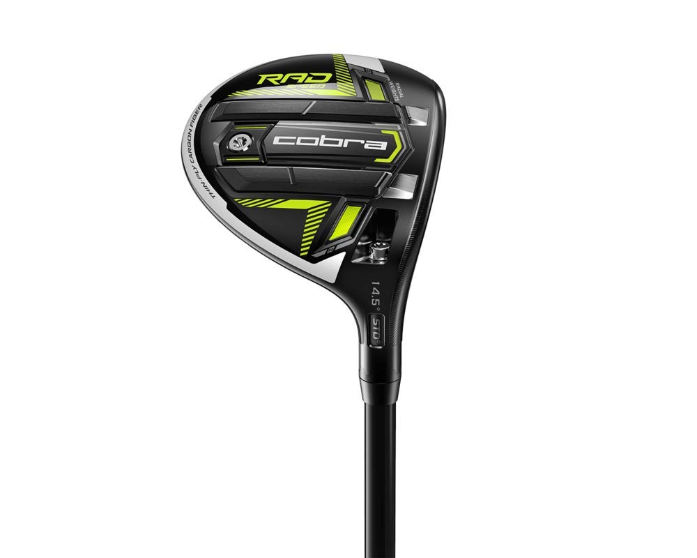 Cobra Golf 2021 Men's Radspeed Fairway Wood - High Performance Golf Club with Gloss Black-Turbo Yellow Finish | Perfect for Long Fairway Shots and Improving Your Golf Game