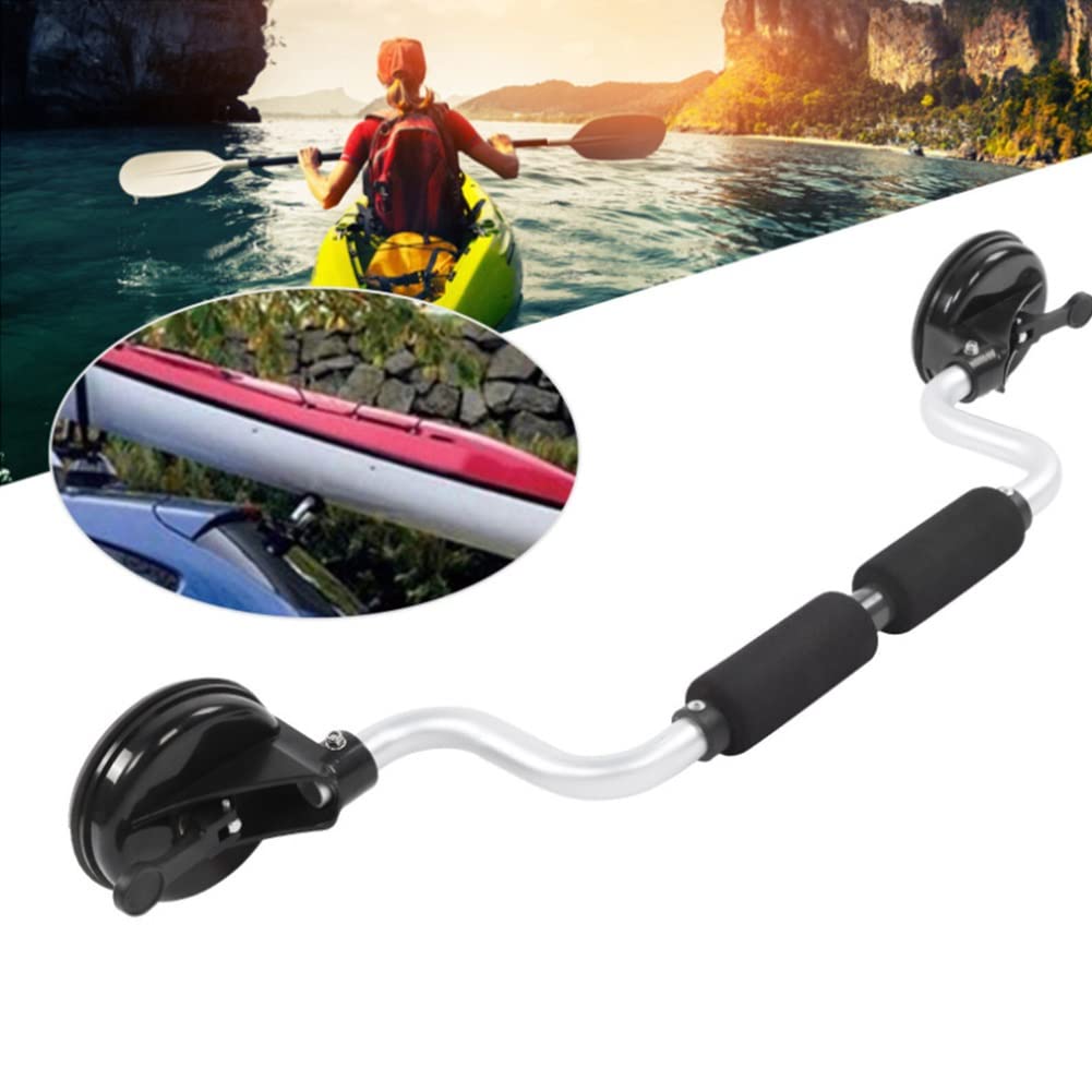 DYK&NX Kayak Suction Cup Holder - Heavy Duty Canoe Roller with Anti-Scratch Design, Ultra Strong Suction for Secure Car Roof Mounting (White) - Perfect for Kayak & Canoe Transport on SUVs, Trucks, and Outdoor Adventures