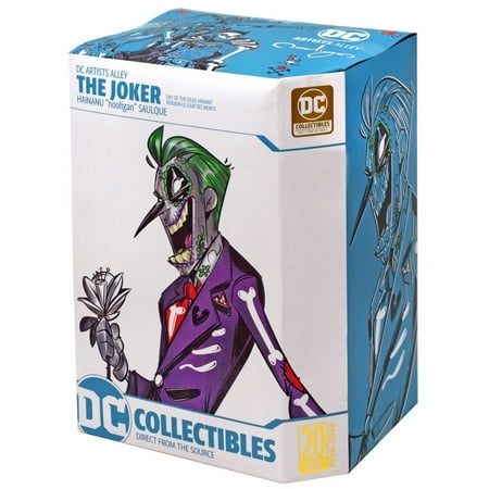 DC Collectibles DC Artists Alley The Joker Day of the Dead Variant Vinyl Figure by HaiNan Nooli - Perfect for Comic Book Collectors, Home Decor & Gift for Batman Fans