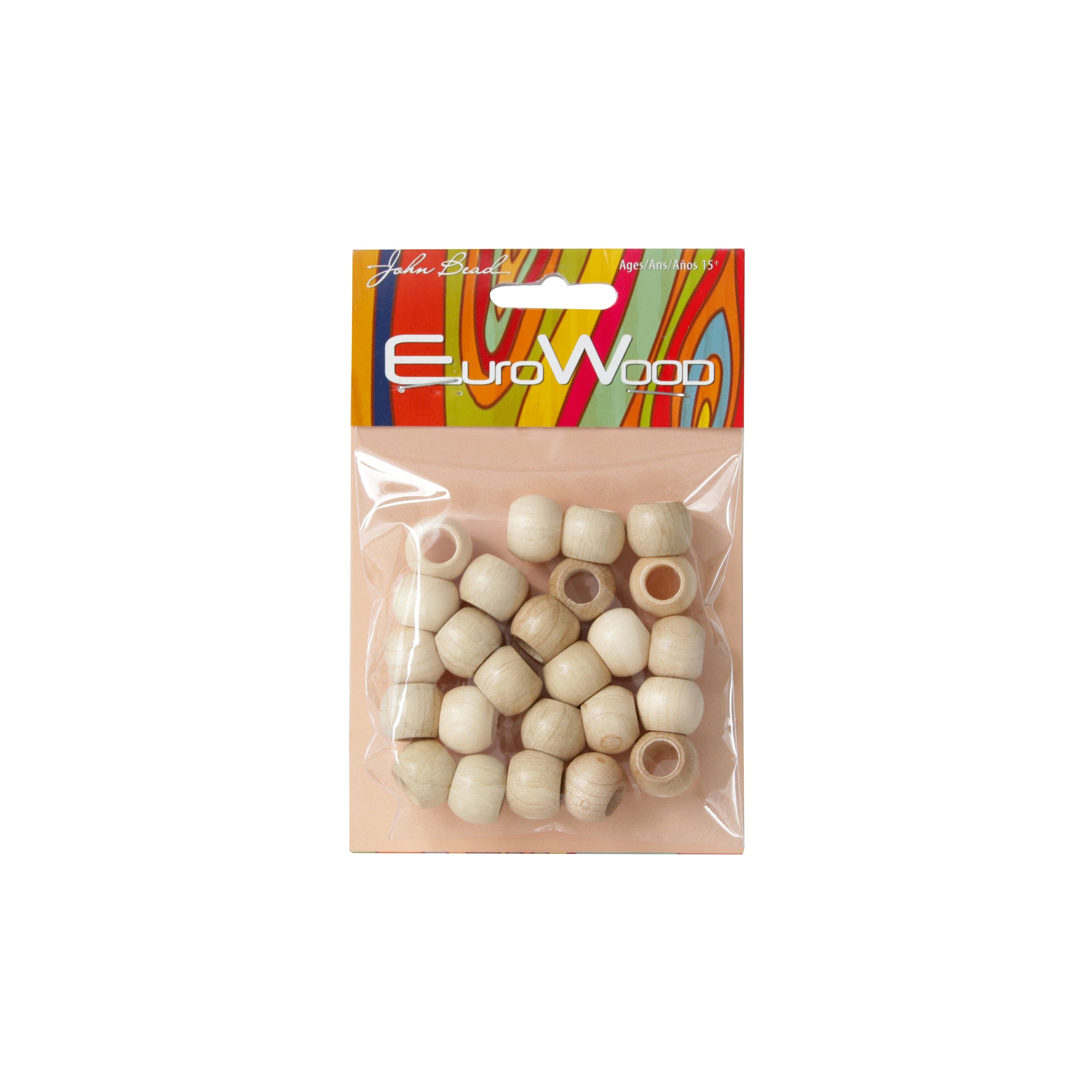 40 Pack Large Hole Wooden Beads for Jewelry Making - Natural Unfinished Wood Beads for DIY Bracelets, Necklaces & Crafts - Perfect for Macrame, Scrapbooking & Home Decor Projects