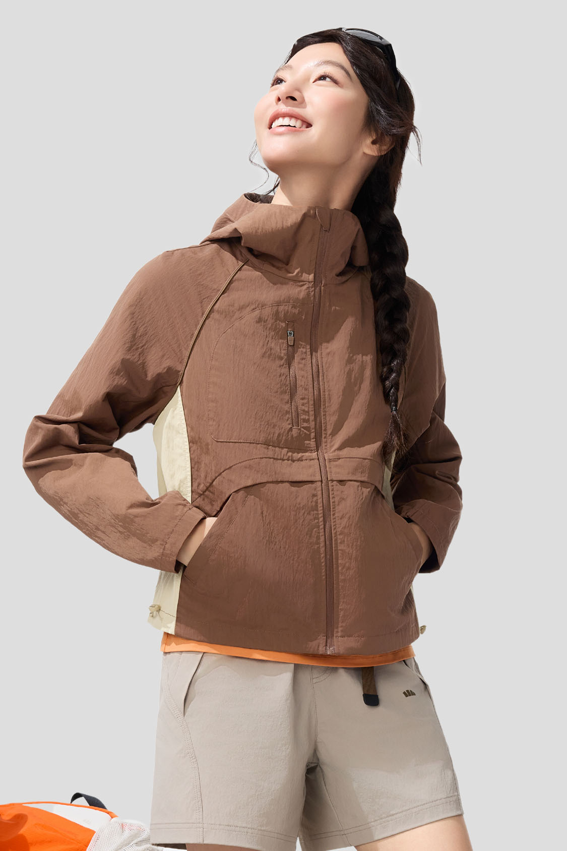 Shield Women's Lightweight Windproof Jacket UPF50+ Sun Protection - Perfect for Hiking, Running & Outdoor Activities