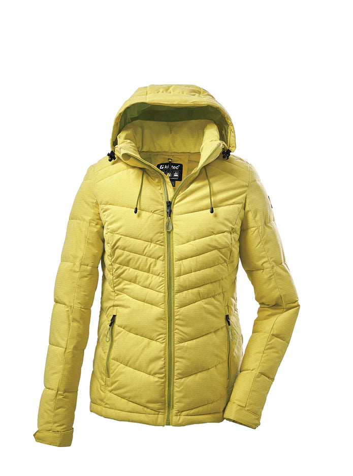 Women's Killtec Quilted Down Jacket - Lightweight Warm Winter Coat for Outdoor Activities, Hiking & Travel