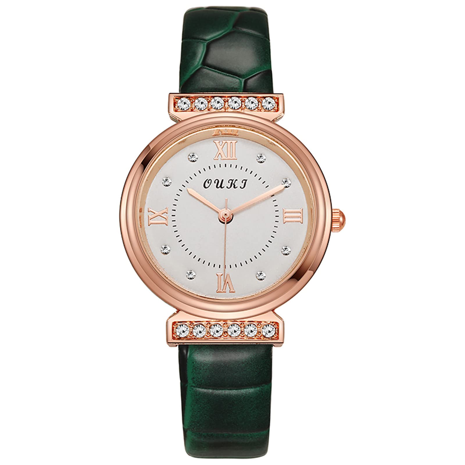 Elegant Minimalist Quartz Women's Watch with Leather Strap - Stylish Fashion Watch for Women, Nurses & Professionals - Perfect for Daily Wear, Office & Special Occasions