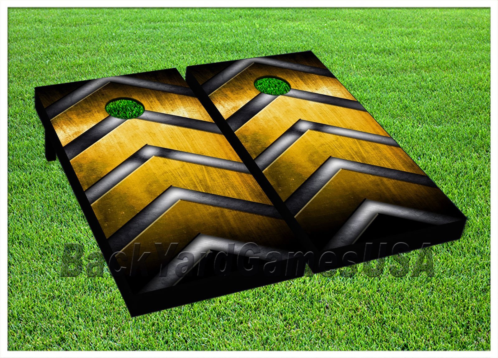 Pittsburgh Steelers Cornhole Game Set - Official Yellow & Black Bean Bag Toss with 8 Bags - Outdoor Tailgating, Backyard Party & Game Night Fun