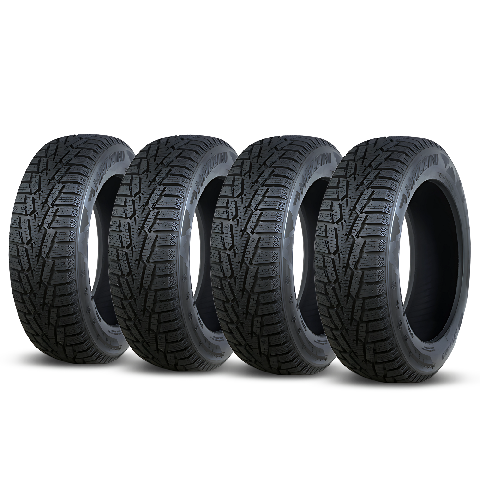 Mazzini Ice Leopard 195/55R16 91T Winter Tires - 4 Pack Set for Snow & Ice Driving | All-Season Performance for Cars & SUVs