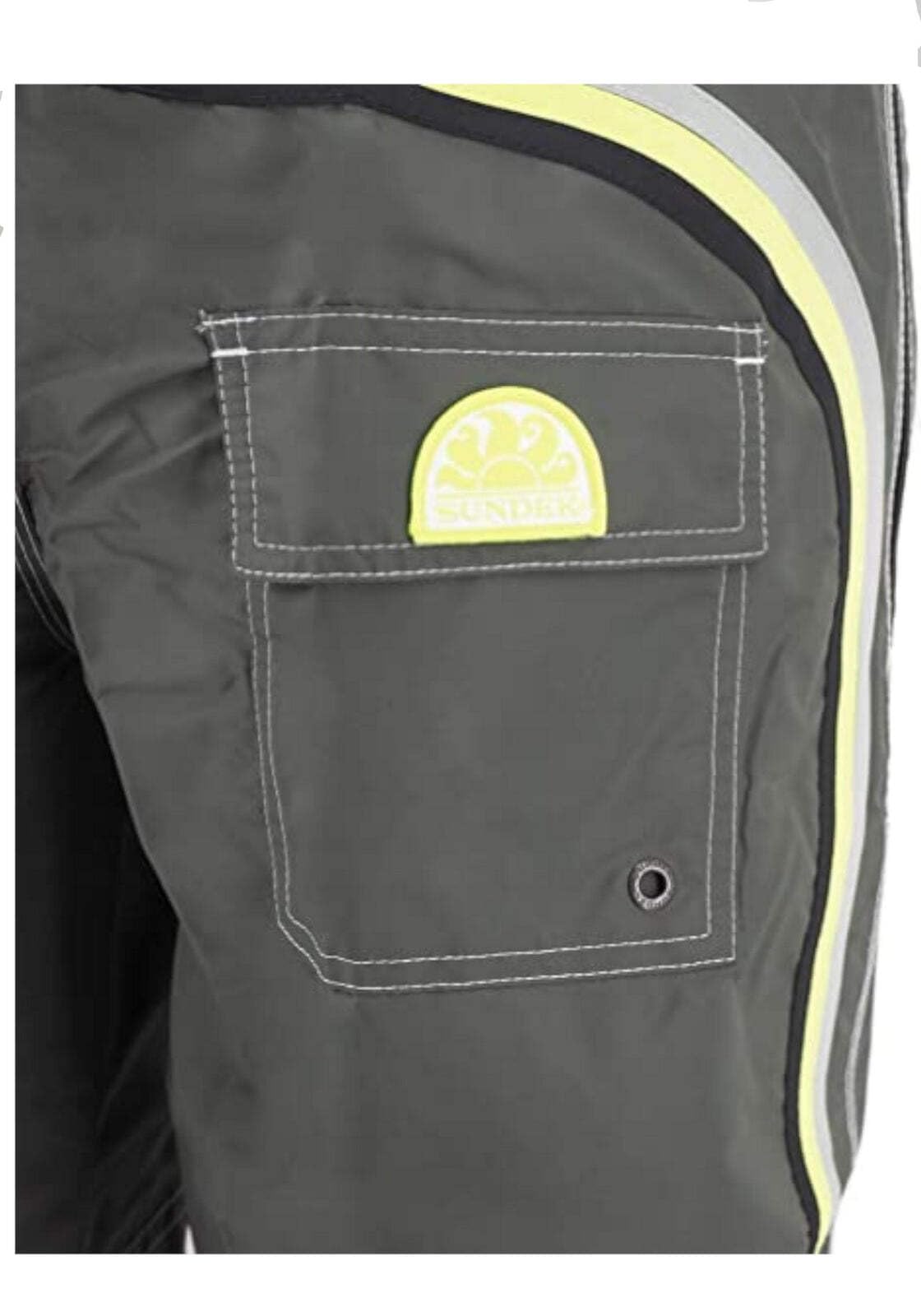 **Men's Quick-Dry Elastic Waist Swim Trunks - 16