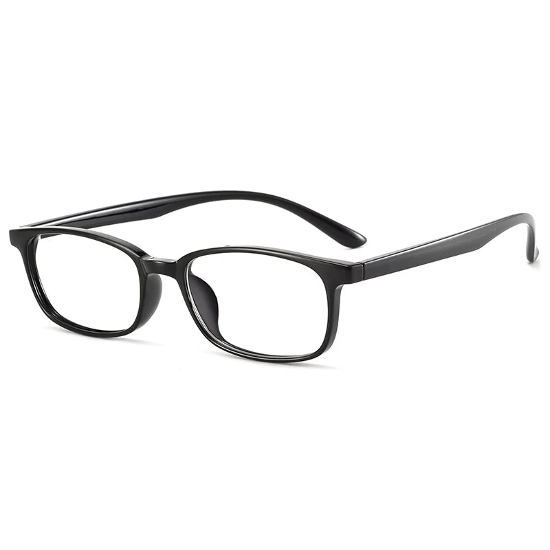 Bclear Unisex Full Rim Square Small TR90 Titanium Eyeglasses 1056 - Lightweight & Durable Glasses for Men & Women - Perfect for Reading, Working & Daily Wear
