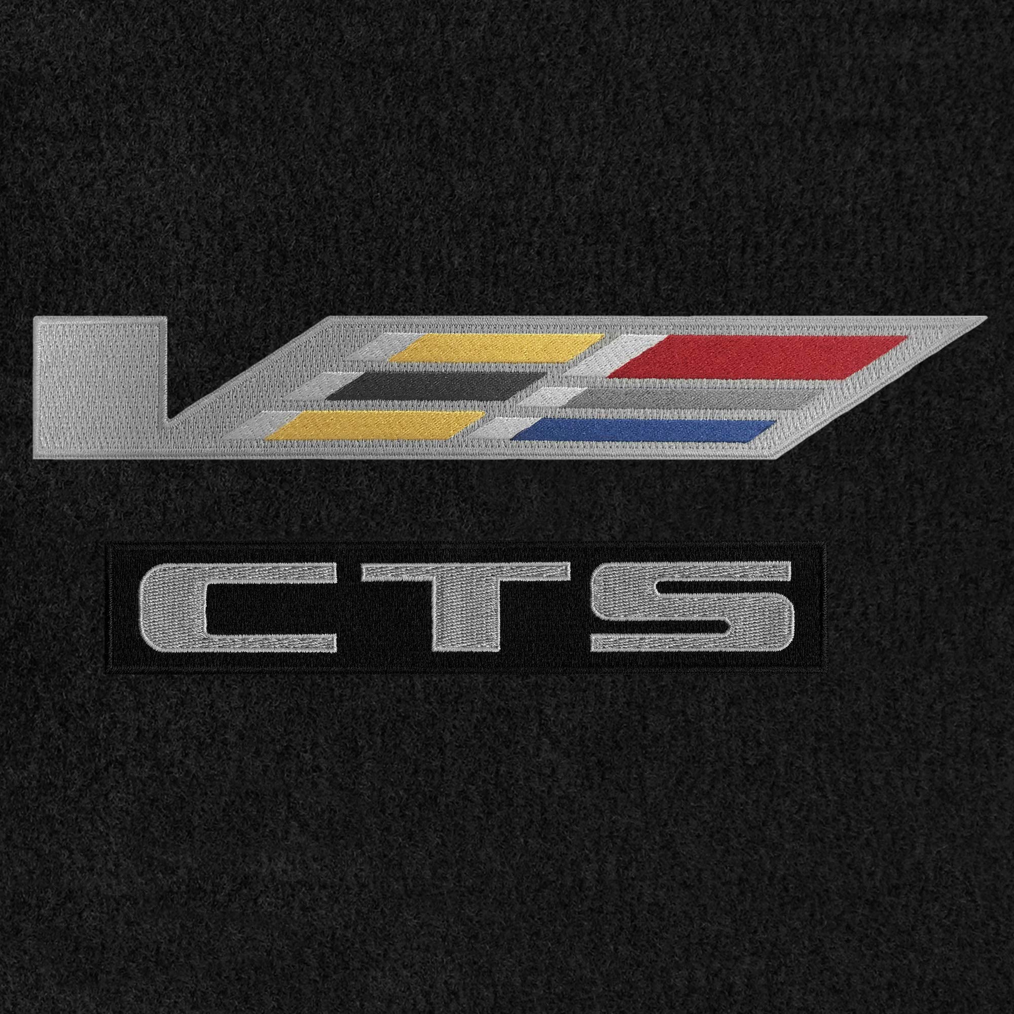 Premium Custom-Fit Carpeted Floor Mats for 2016-2020 Cadillac CTS-V Sedan - Luxury Car Floor Liners with Large Emblem (Charcoal) | Perfect for All-Weather Protection & Enhanced Interior Style