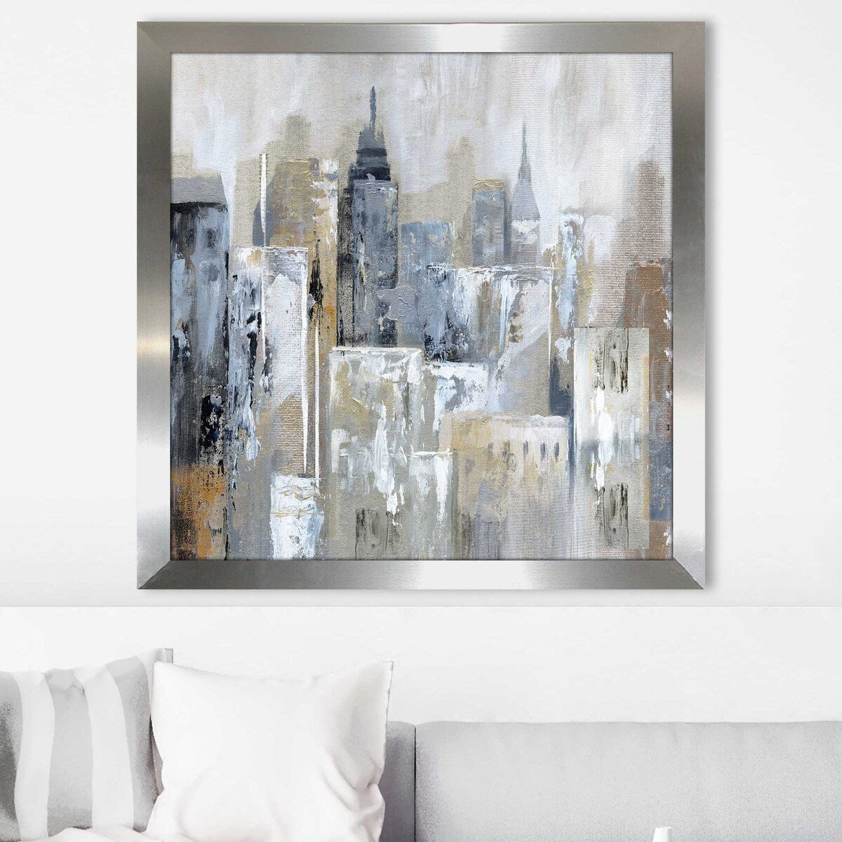 Bay City Reflection by Nan - Premium Acrylic Wall Art Print - Modern Home & Office Decor for Living Room, Bedroom or Workspace