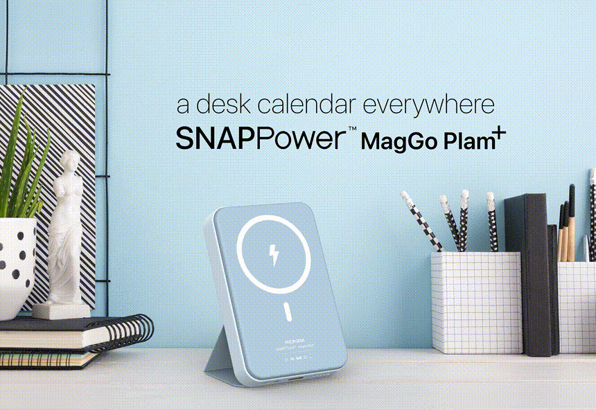 MICRODIA SNAPPower™ MagGo Palm Plus - 5000mAh/10000mAh Magnetic Wireless Power Bank with 15W Fast Wireless Charging, 20W PD USB-C & 22.5W USB-A Output - Portable Phone Charger for iPhone 15/14/13/12, Samsung Galaxy - Perfect for Travel, Work & Outdoor Activities