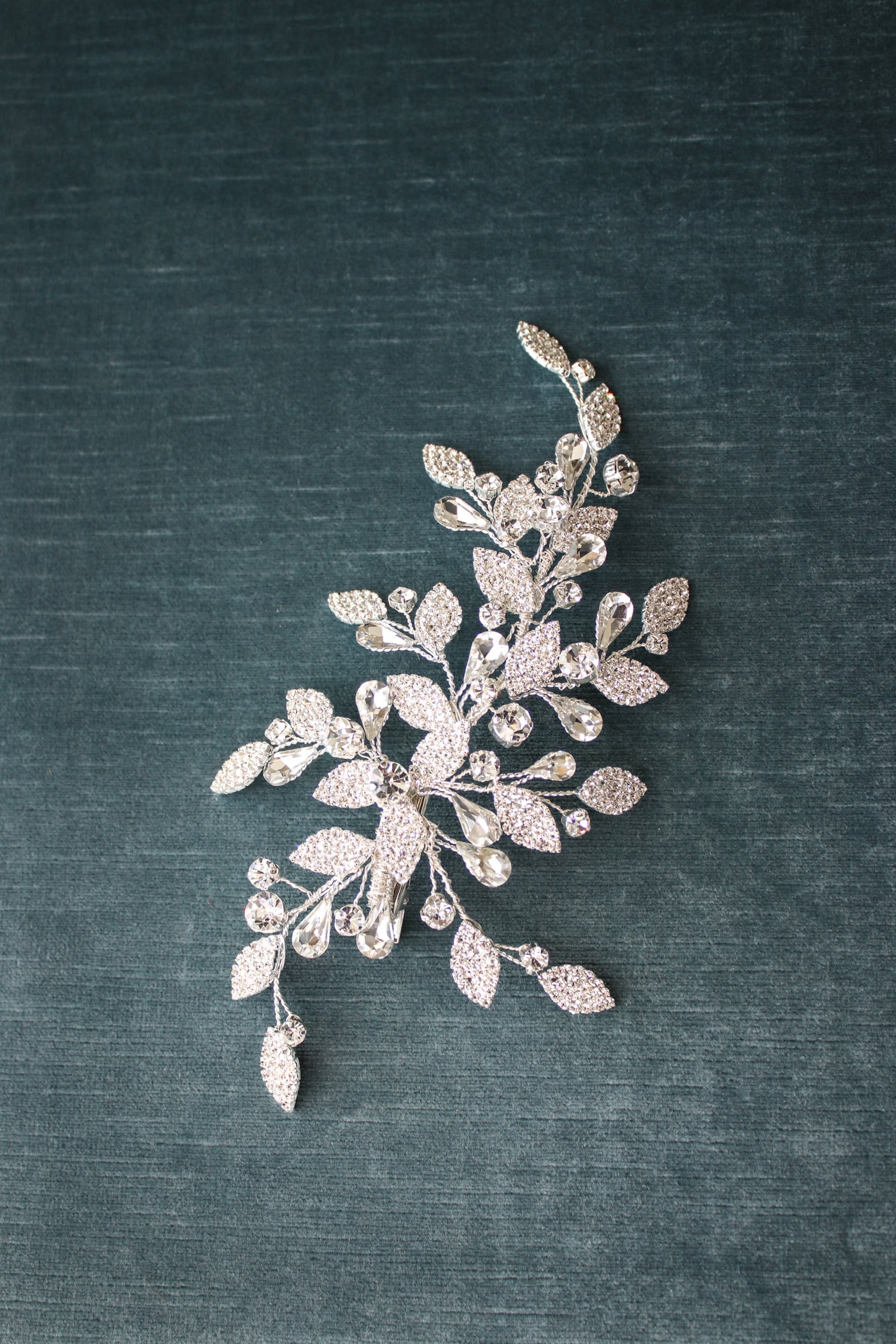 Elegant Cynthia Crystal Bridal Hair Clip for Wedding - Sparkling Bridal Hair Accessories for Brides, Bridesmaids & Prom | Perfect for Weddings, Formal Events & Special Occasions